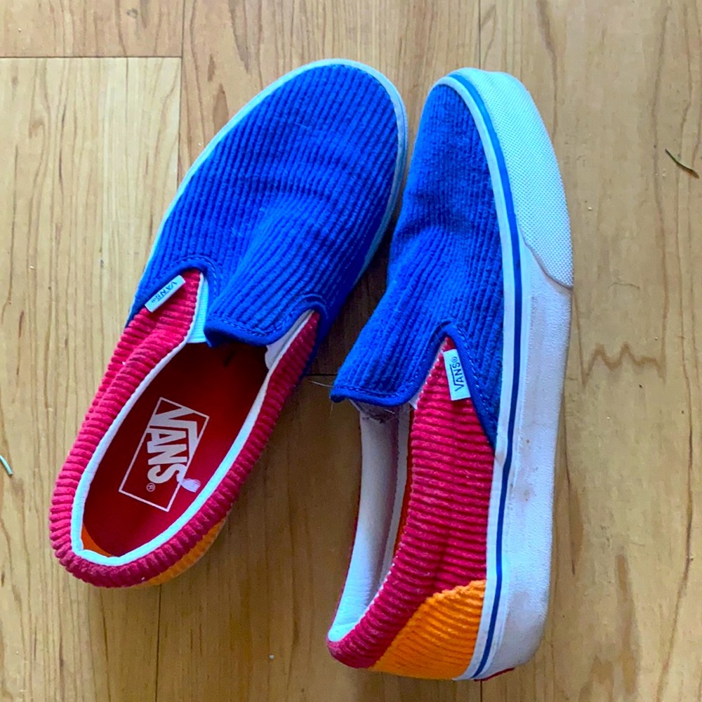 Limited edition Corduroy Vans, womens 8.5